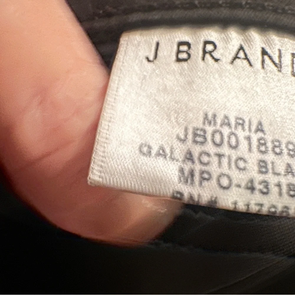 J Brand Maria High Rise Skinny Jeans in Galactic Black size 29